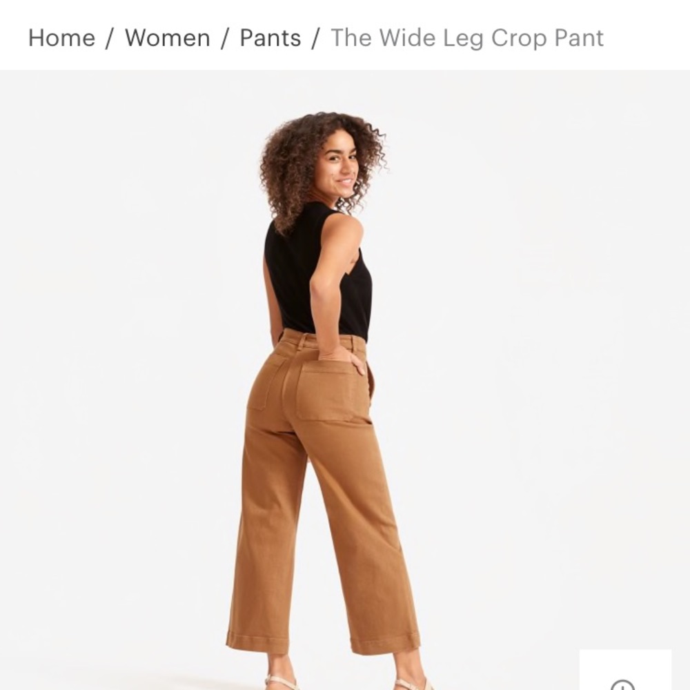 Everlane Wide Leg Crop Pant